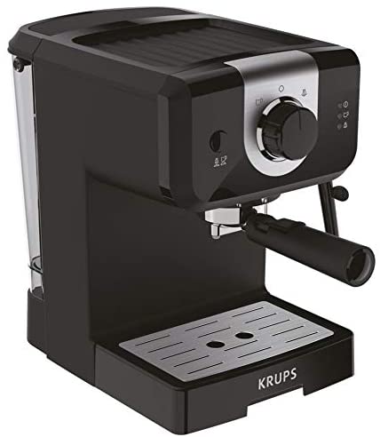 Machine à Café Broyeur Grain Krups Ecran LCD avec pot Cappuccino EA816031,  Noir 15BARS - Prix en Algérie