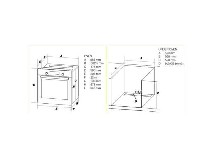 PROFF F636 Four a gaz 60CM rustique Noir – Image 2