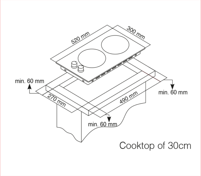 PROFF P304 Plaque Chauffante 2 Feux – Image 2
