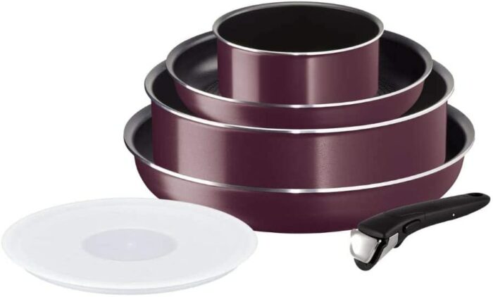 Tefal  6 Pièces Antiadhésif Ingenio Essential L2019402 Violet – Image 1