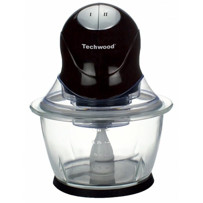 Techwood mini hachoir bol en verre  1L 300W THA-301 – Image 1