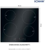 Bomann Plaque à induction encastrable EBKI 961 60cm – Image 5