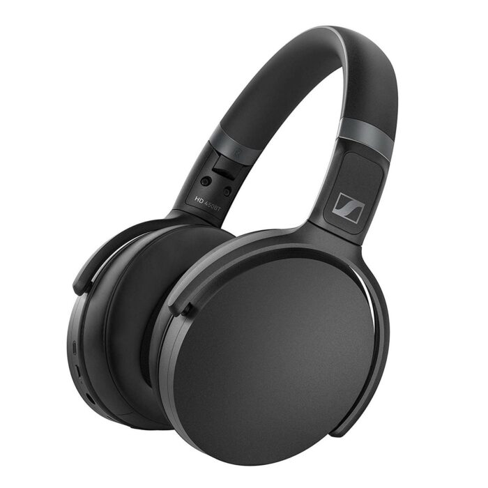 Casque sans fil Bluetooth 5.0 SENNHEISER HD 450BT avec suppression active du bruit - Autonomie de la batterie de 30 heures, chargement rapide USB-C, bouton Assistant virtuel, pliable - Noir – Image 1