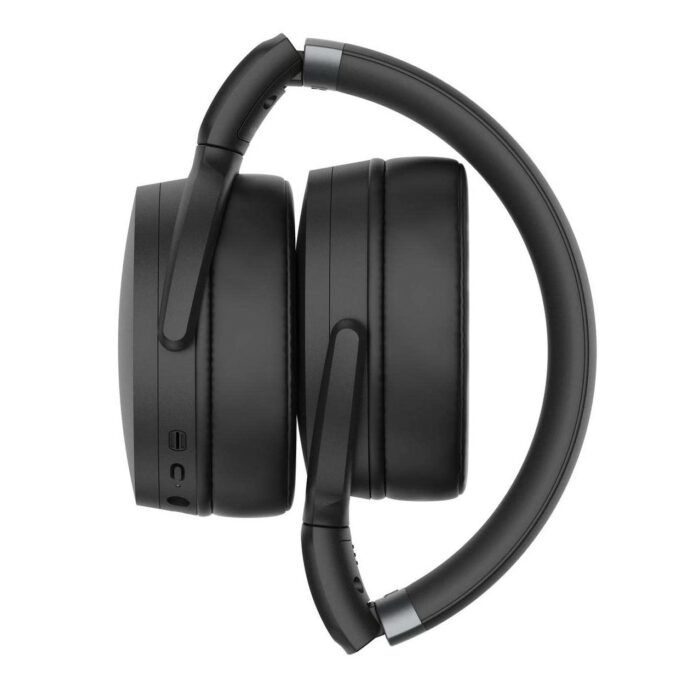 Casque sans fil Bluetooth 5.0 SENNHEISER HD 450BT avec suppression active du bruit - Autonomie de la batterie de 30 heures, chargement rapide USB-C, bouton Assistant virtuel, pliable - Noir – Image 5