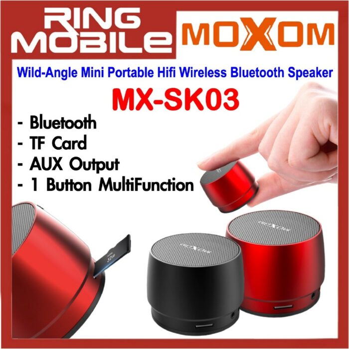 MOXOM Mini haut-parleur Bluetooth sans fil  SD MX-SK03 – Image 1