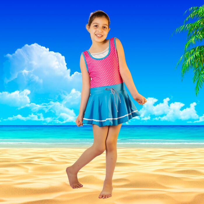 Pièce Maillot de Bain Bretelle Bikini Culotte 1 ans-12 ans – Image 1