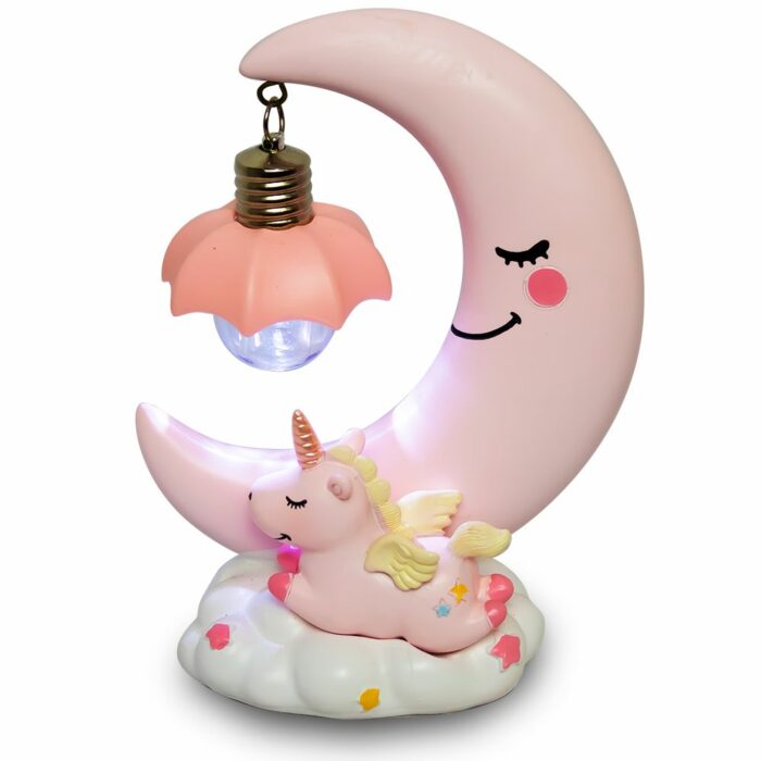 Veilleuse d'Enfant Lampe de Chevet Rose – Image 1