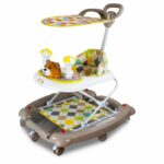Trotteur 2 en 1- Carrés Avec Auvent Amovible