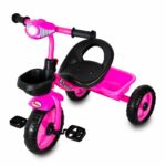 Bravo Tricycle Enfants Vélo pour 2-6 Ans Rose