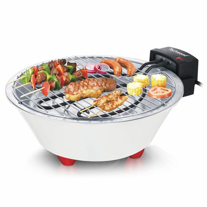 Techwood Barbecue electrique TBQ-801, Blanc – Image 1