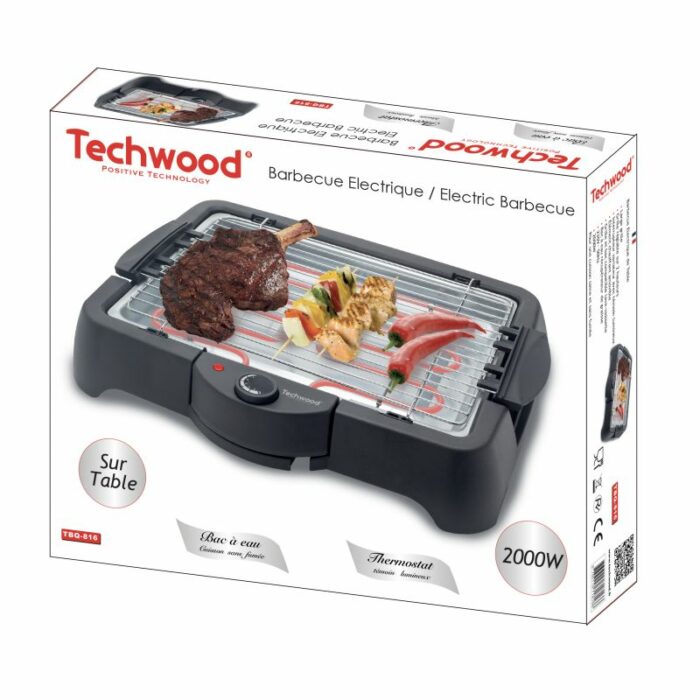 Techwood TBQ-816 Barbecue Grill de Table 2000W – Image 2