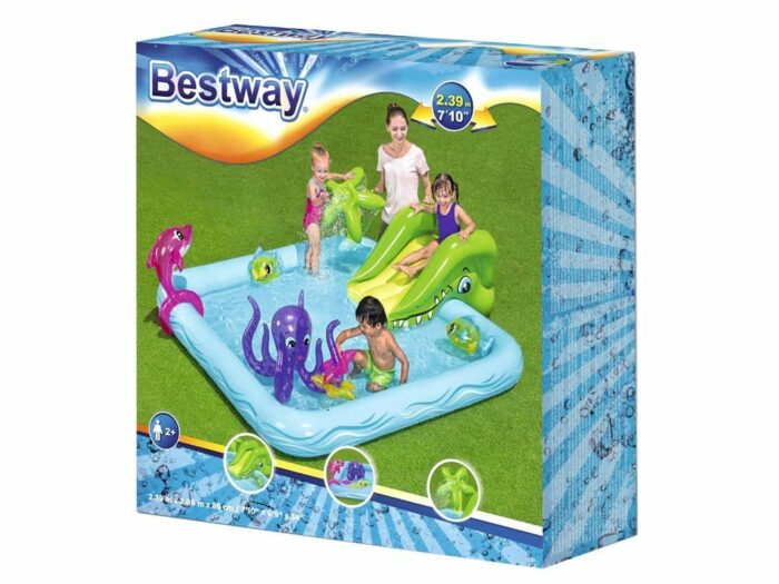 Bestway Piscine Aire de jeux 239 x 206 x 86 cm- 53052 – Image 3