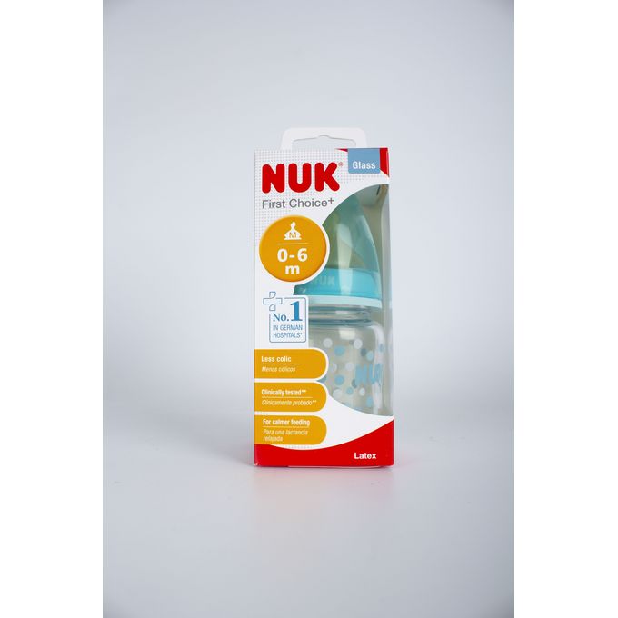 NUK First Choice+ Biberon en verre 120ML 0-6