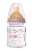 Nuk Biberon Col Large First Choice En Verre 120 Ml-Jaune