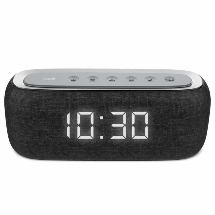 Haut-parleur Bluetooth HAVIT M29 avec radio et horloge – Image 1
