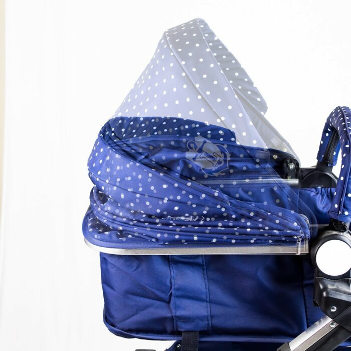 Pingouin Poussette de luxe blue marine – Image 4