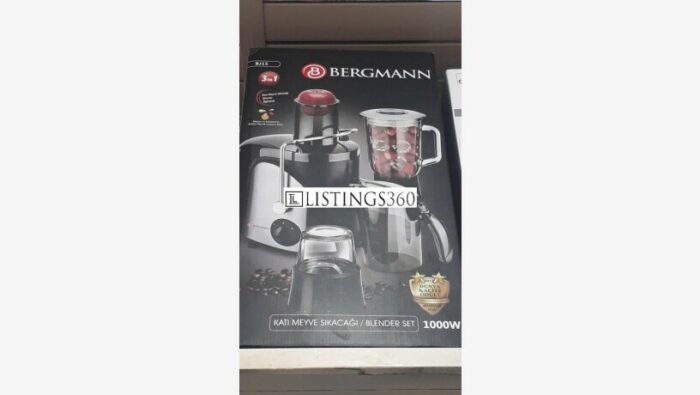Bergmann centrifugeuse de jus 3 en 1 Bj15 – Image 2