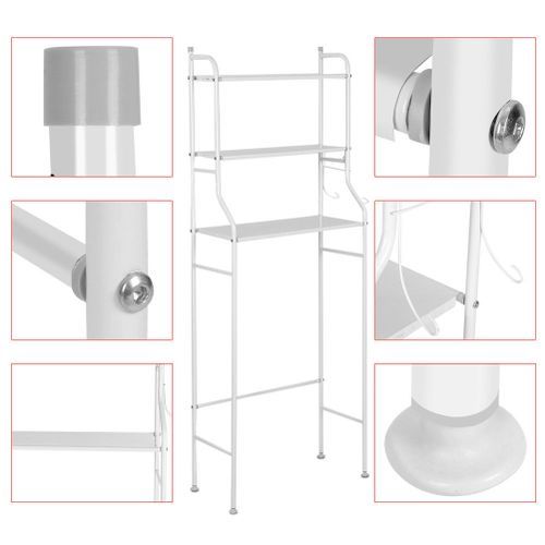 Étagère De Rangement Coulissante 3 Niveaux Cuisine/Salle De Bain - Blanc -  Prix en Algérie