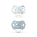 Suavinex Sucette en silicone 0-6 mois Rose Bleue
