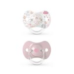Suavinex Sucette en silicone 0-6 mois Rose Bleue – Image 2