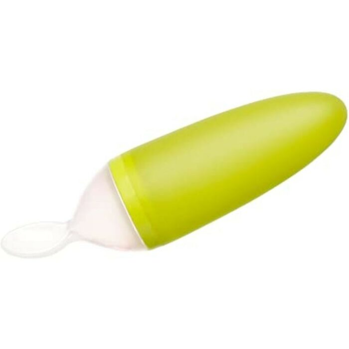 Biberon cuillère  en silicone pour bébés Vert – Image 1
