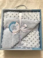 Couverture pour bébé motif cercle Bleue