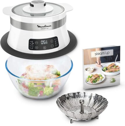 Moulinex Steam Up Cuiseur Vapeur Blanc VJ504010