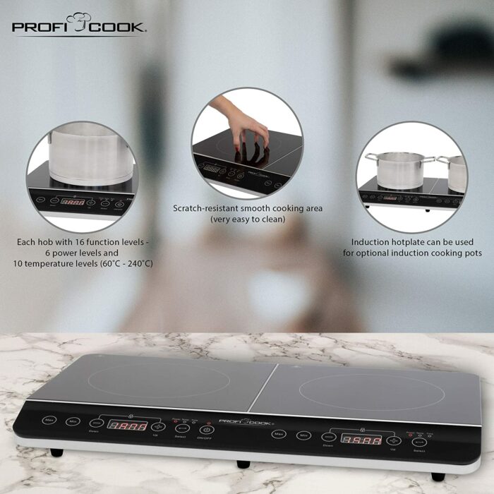 Profi Cook à induction double plaque de cuisson  PC DKI 1067 – Image 2