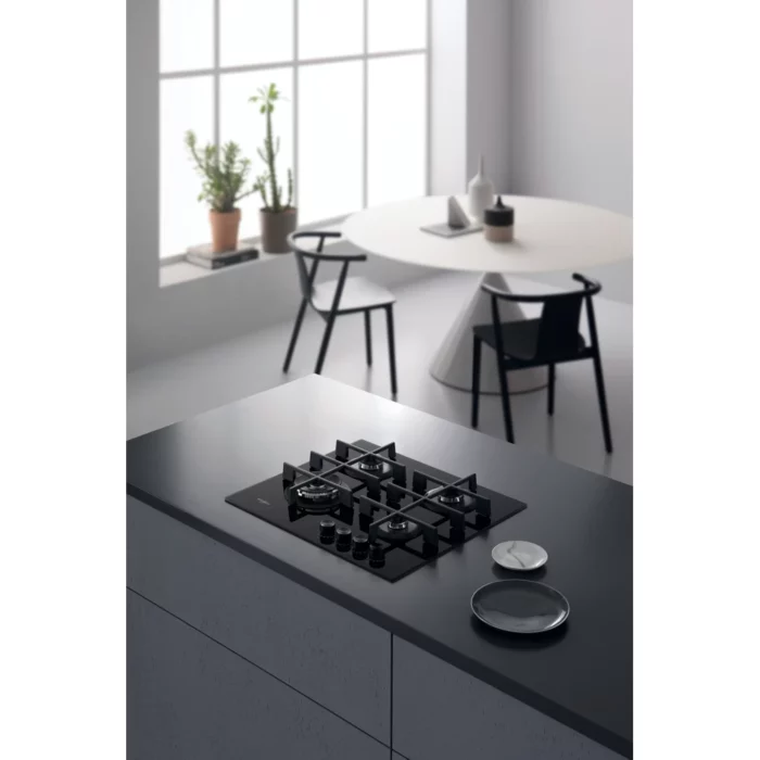 Gazinière Whirlpool: gaz 4 feux - GOWL 628/NB – Image 3