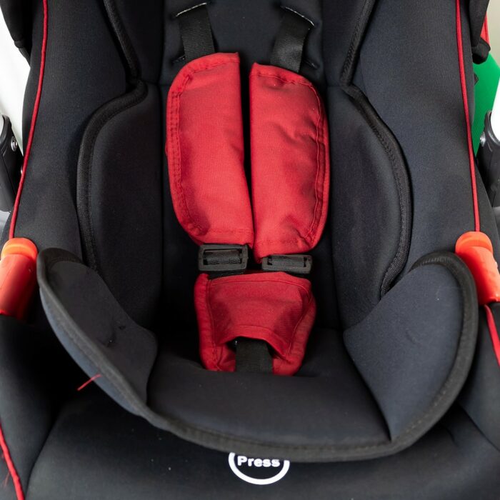 Chanou Kids Siége auto avec bras en aluminium Rouge – Image 2