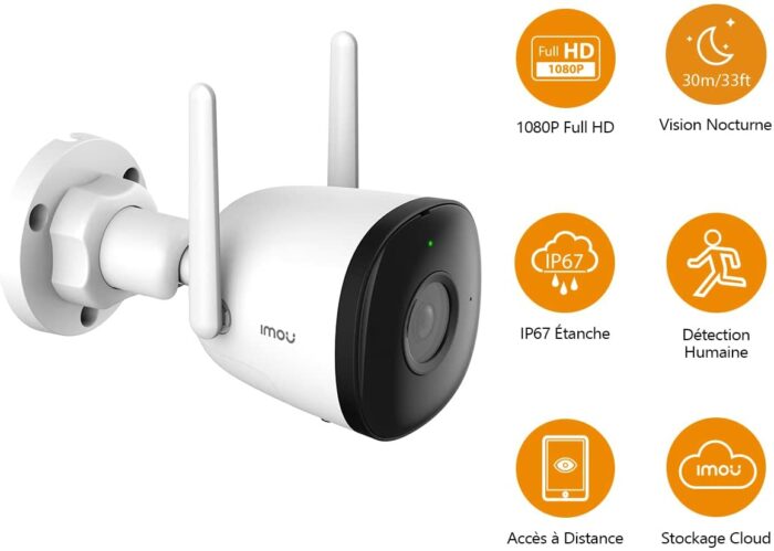 Imou bullet 2c Caméra de Surveillance WiFi Extérieure – Image 7