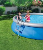 Bestway 58430 Echelle 2x2 marches pour piscine hauteur 84 cm