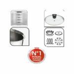 Tefal Série De 6 Pièces Faitouts  Et Casseroles Argent – Image 5