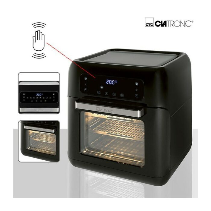 Four À Air Chaud 11L 1500W Clatronic FR 3747H Noir – Image 8