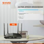 Tenda Modem Router V12 AC1200 Dual Band Wireless VDSL2/ADSL2 – Image 6
