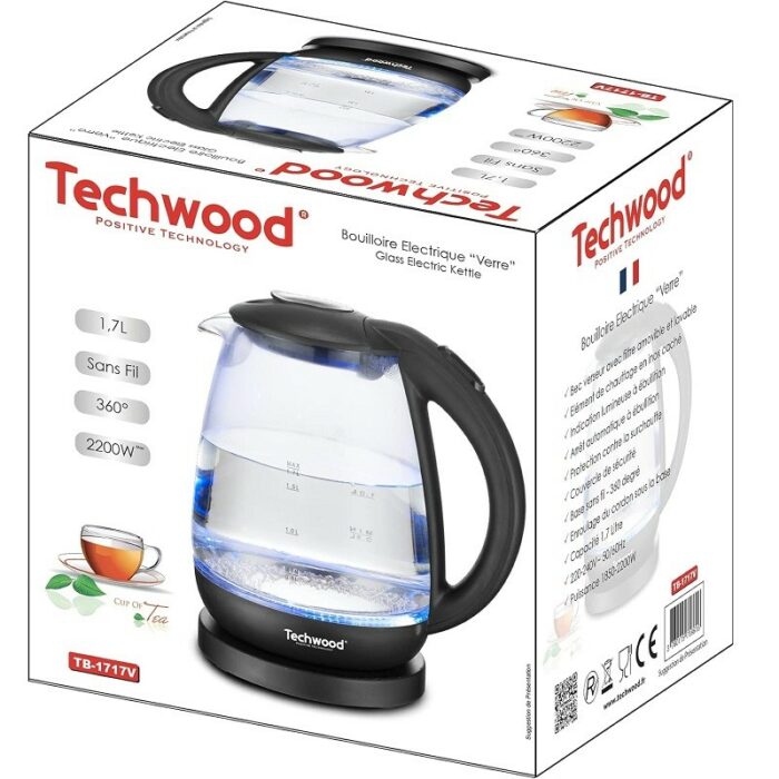 Techwood bouilloire electrique tb-1717v – Image 2