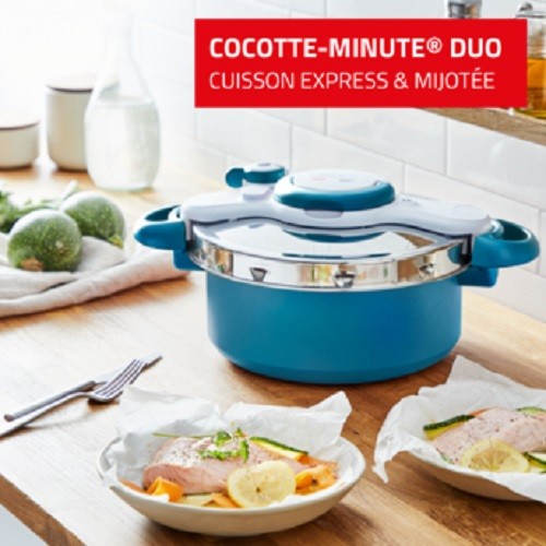 CLIPSOMINUT’® DUO 5L COCOTTE-MINUTE® BLEU BORÉAL 3