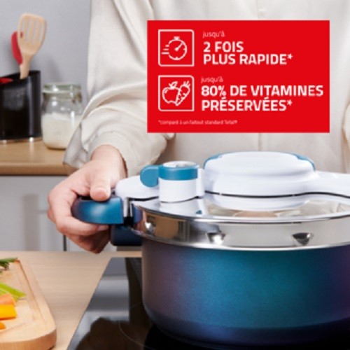 CLIPSOMINUT’® DUO 5L COCOTTE-MINUTE® BLEU BORÉAL 4