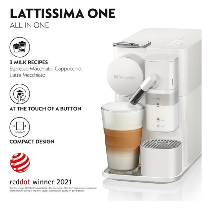 Delonghi cafétière nespresso lattissima one evo EN510.W – Image 3
