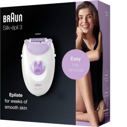 Braun epilateu silk-épil 3 SE3-170 blanc/violet