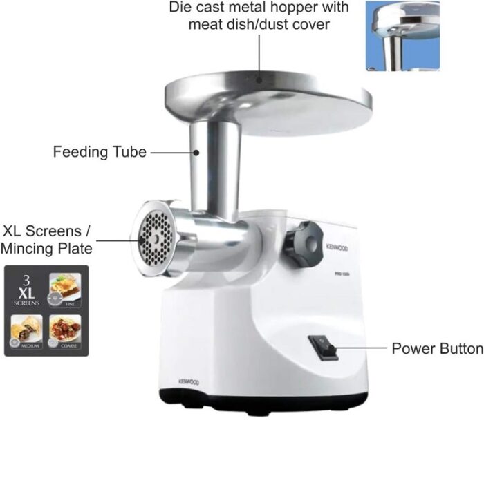 Kenwood meat grinder mincer 1500W MG470 – Image 4
