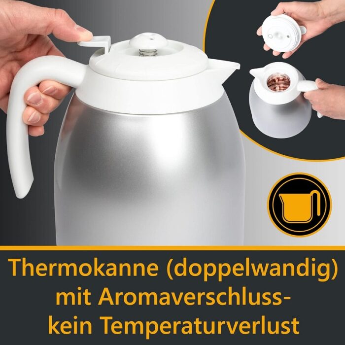 Bomann machine à café cafetière thermos ka 168 cb – Image 4