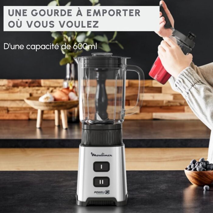 Moulinex Blender Pulseo Métal LM17GD10 – Image 4