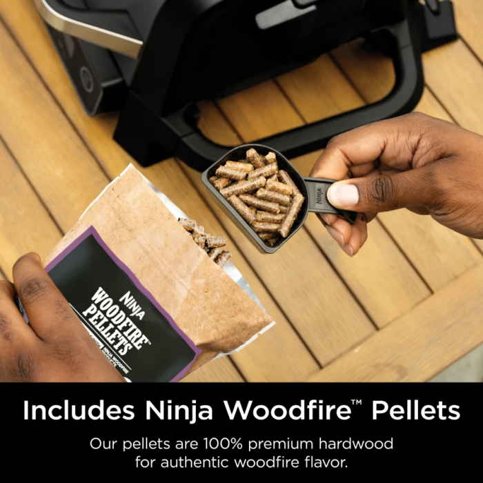 Ninja woodfire barbecue et fumoir d'extérieur OG701 – Image 7