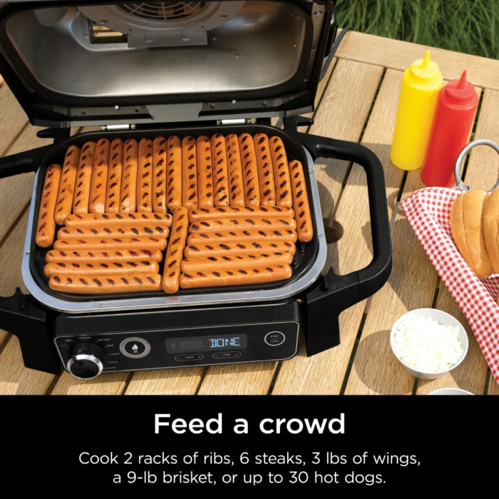 Ninja woodfire barbecue et fumoir d'extérieur OG701 – Image 8