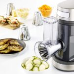 Moulinex Éminceur Râpeur Accessoire Masterchef Gourmet Officiel Kit Râpé Tranché Compatible avec Tous les Robots Pâtissier Masterchef XF6320B1, Blanc