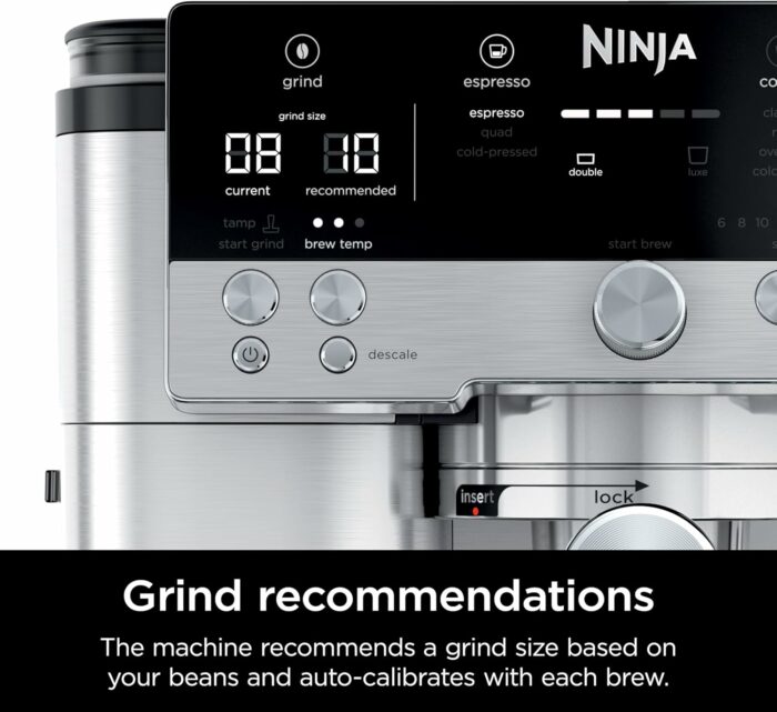 Ninja machine à café Luxe Premier cafetière broyeur à grains ES601EU – Image 3